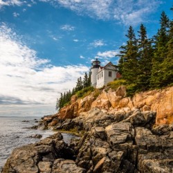 Lighthouse on the Cliff Acadia NP